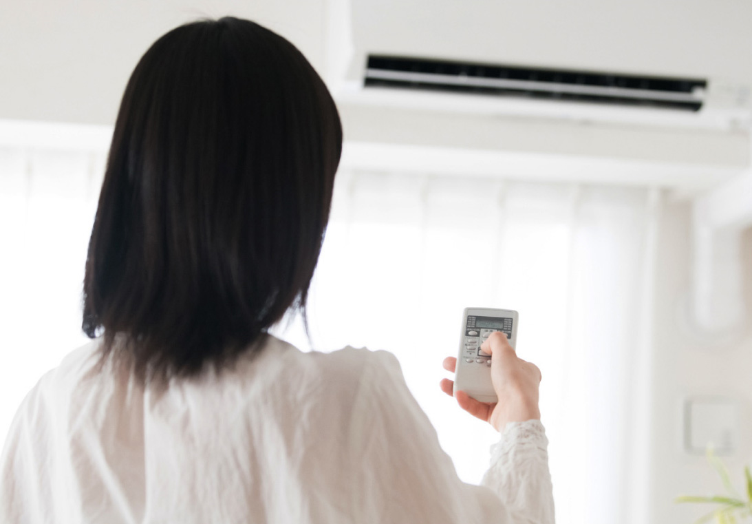 エアーコンディショナーによる乾燥